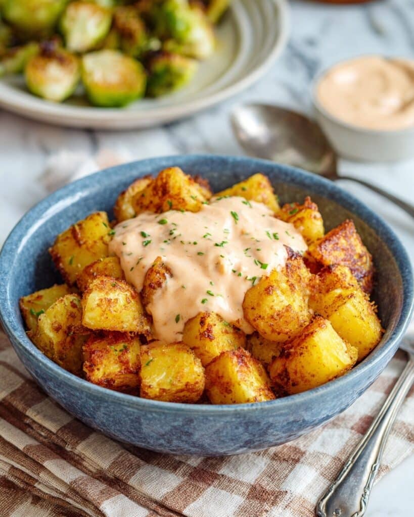 Patatas Bravas: Crispy Spanish Potatoes with Smoky Spicy Sauce Recipe