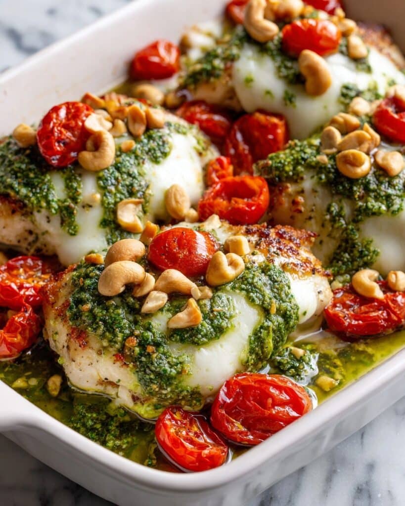 Pesto Mozzarella Chicken Bake Recipe
