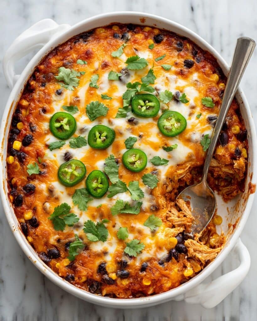 Tex-Mex Chicken and Rice Bake Recipe