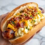 Mashed Potato Stuffed Hot Dogs Recipe
