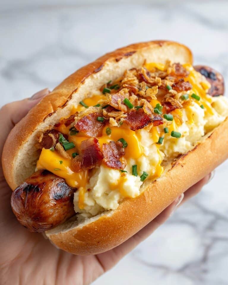 Mashed Potato Stuffed Hot Dogs Recipe