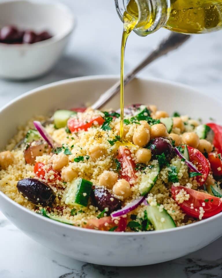 Vegan Couscous Salad with Crispy Tofu and Fresh Herbs Recipe