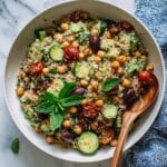 Quinoa Salad with Fresh Vegetables and Lemon Dressing Recipe