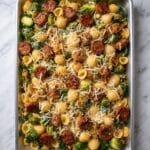 Sheet Pan Sausage and Tortellini Recipe