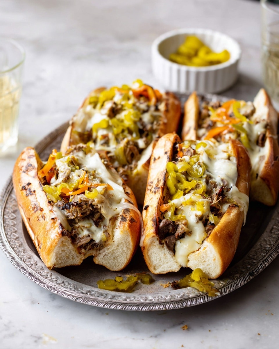 Slow Cooker Spicy Italian Chicken Sandwiches Recipe