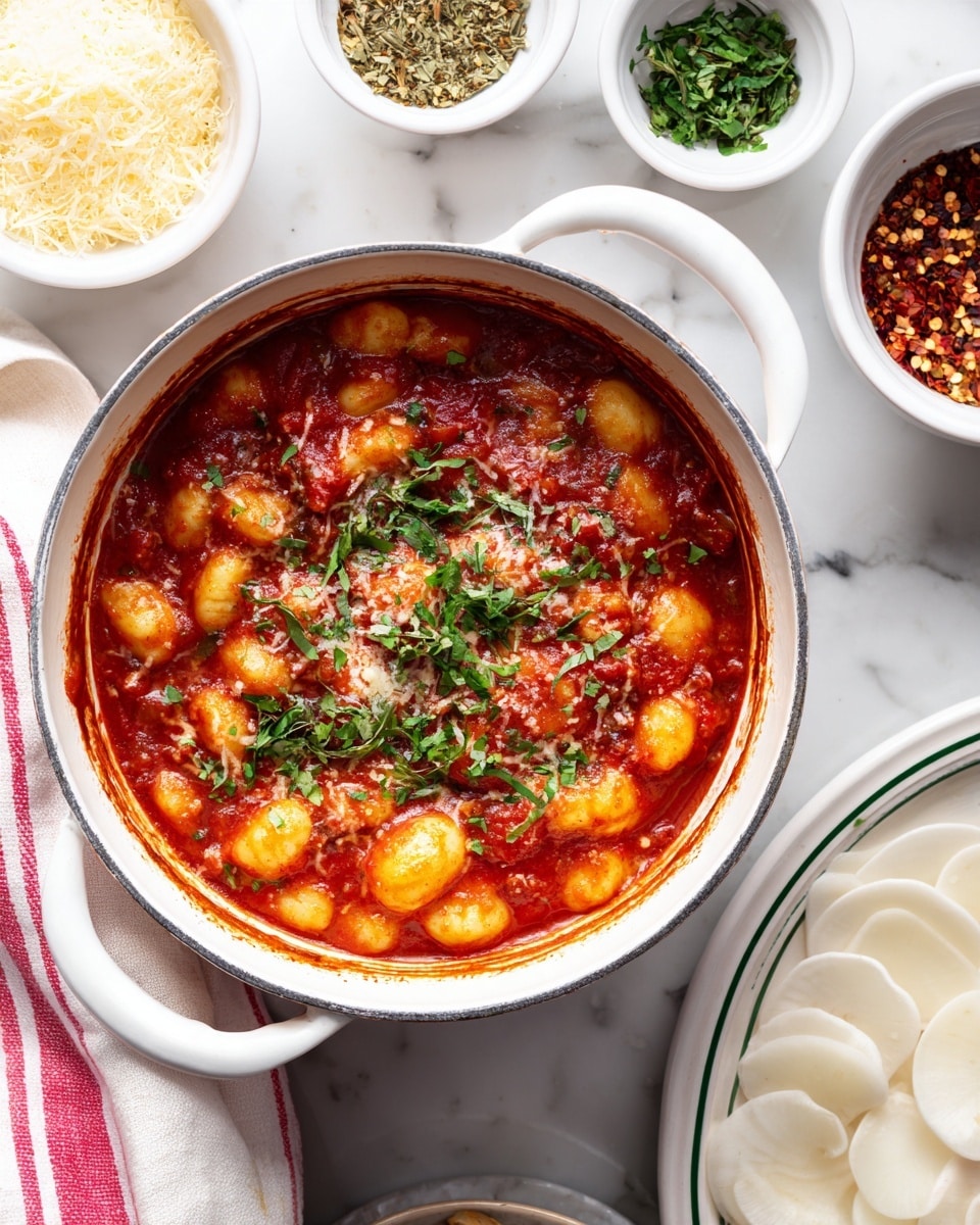 Homemade Zucchini Gnocchi in Rustic Tomato Sauce Recipe