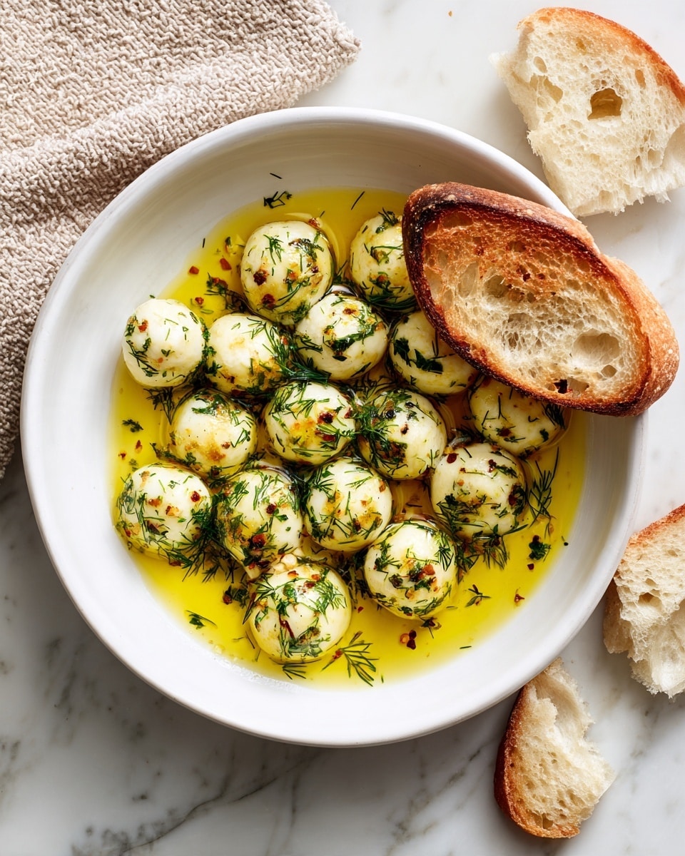 Herb-Marinated Mozzarella Balls Recipe
