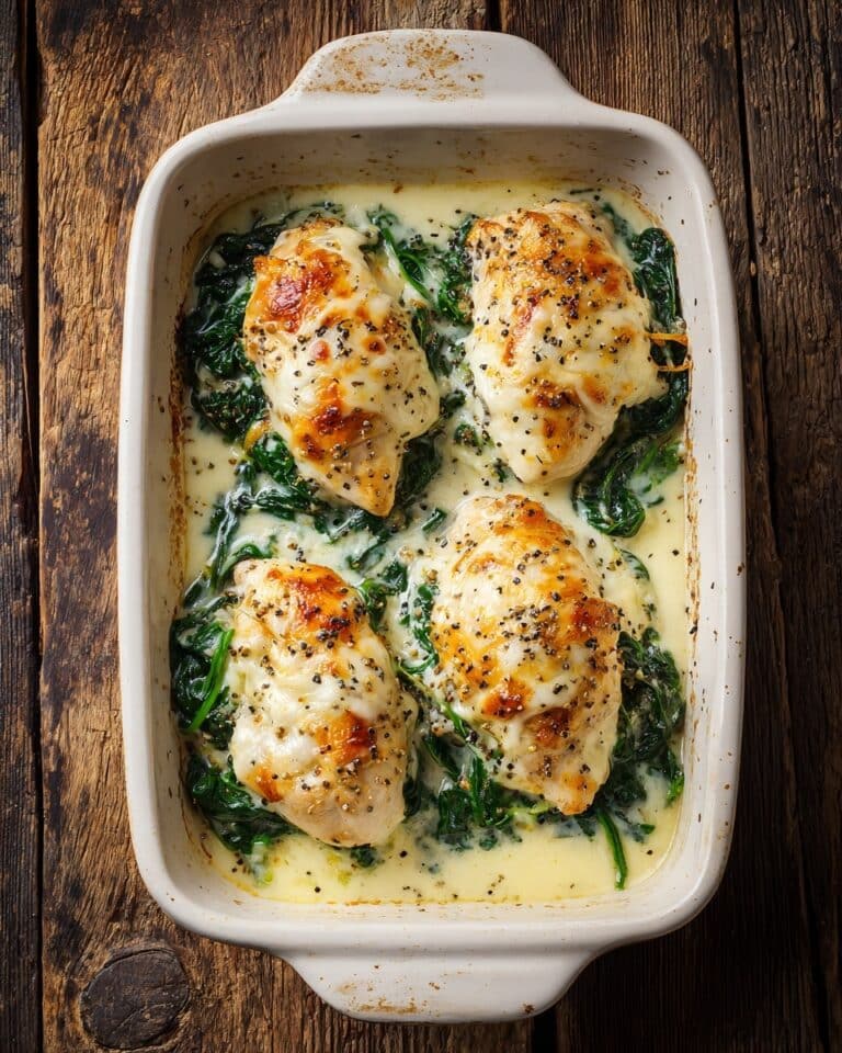 Creamy Spinach & Chicken Bake Recipe