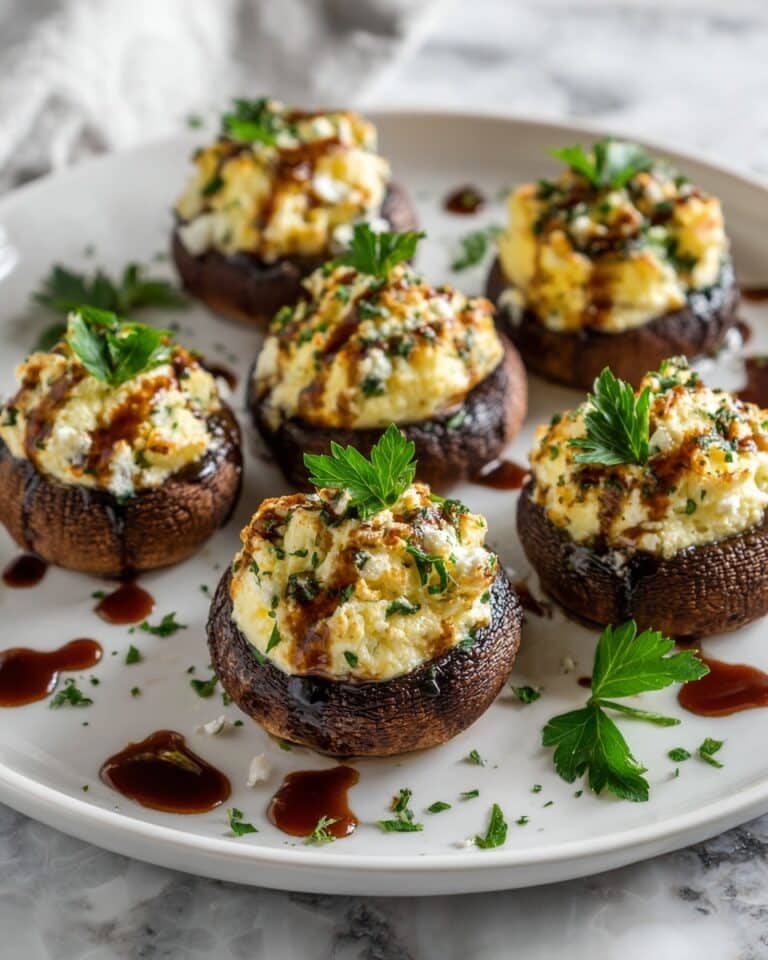 Stuffed Mushrooms with Cream Cheese, Parmesan, and Parsley Recipe