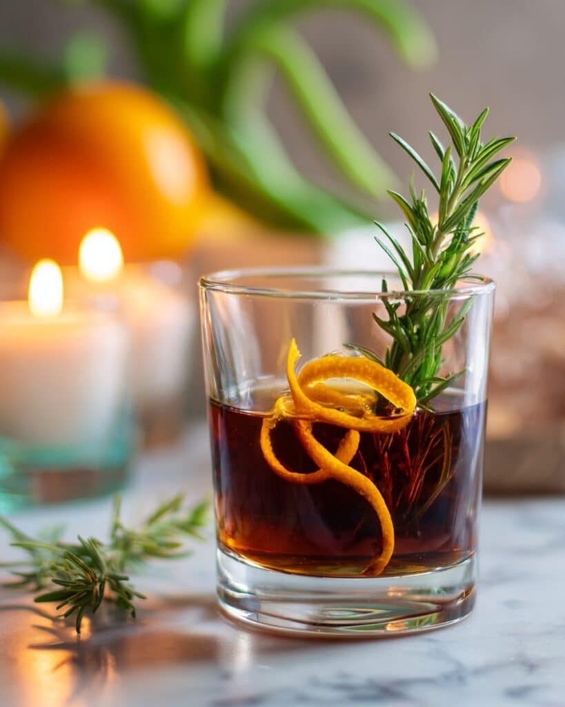 Smoked Non-Alcoholic Old Fashioned Cocktail Recipe
