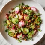 Spring Farro Salad with Asparagus, Peas, and Feta Recipe