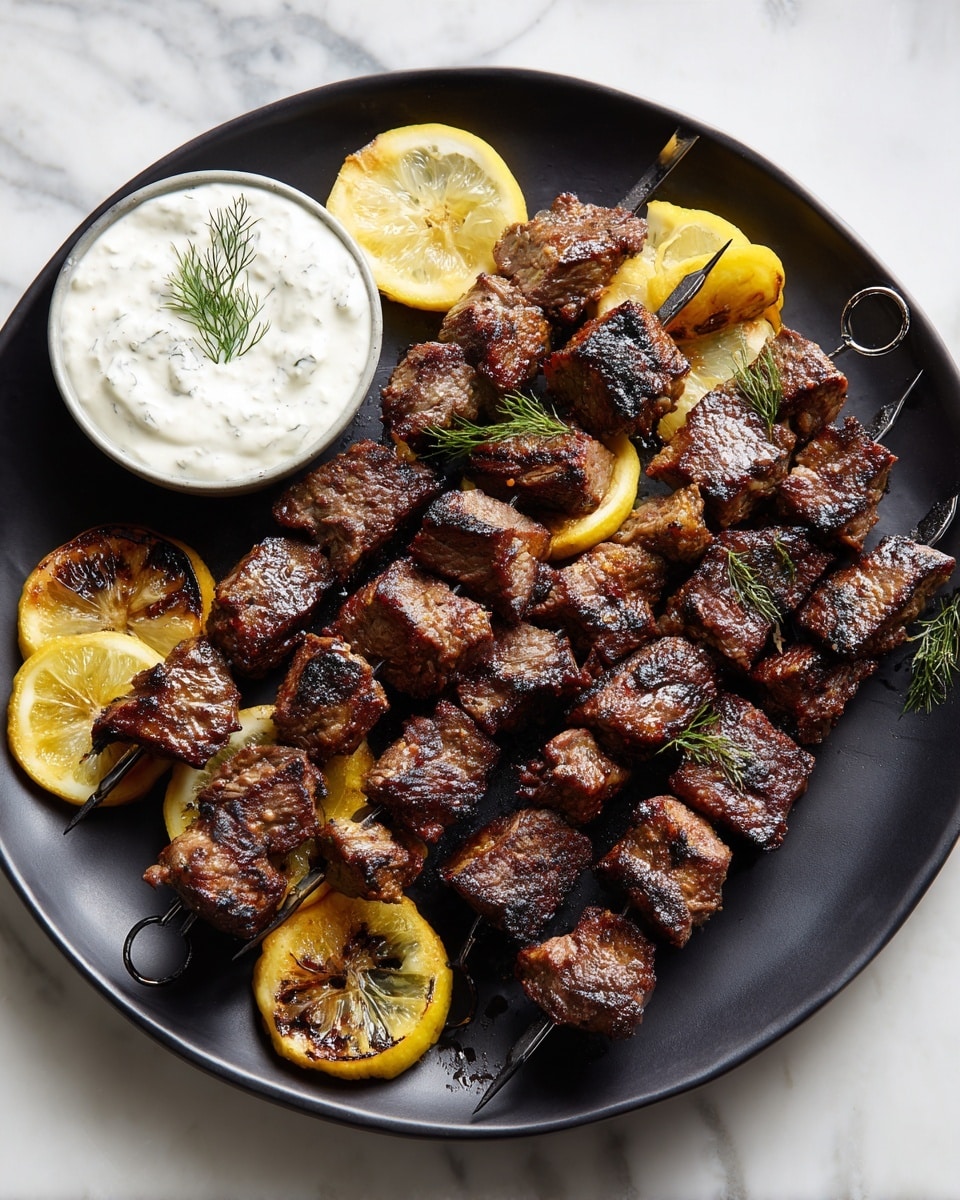 Souvlaki Beef Shish Kebabs Recipe