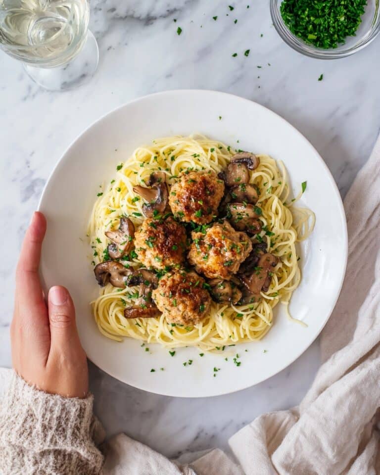 Chicken Meatballs with Marsala Sauce Recipe