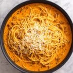 Creamy Parmesan Garlic Spaghetti Sauce Recipe