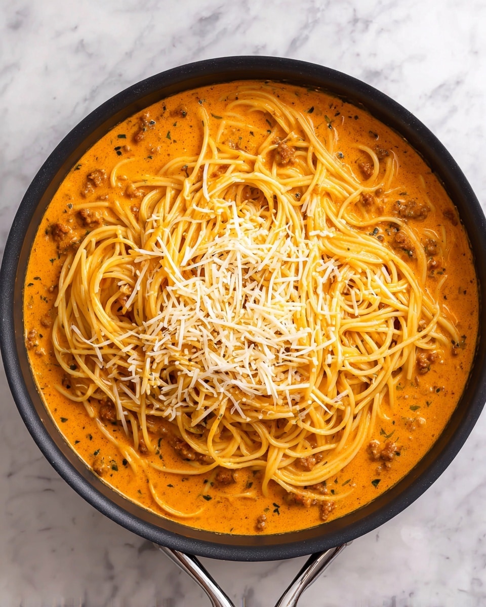 Creamy Parmesan Garlic Spaghetti Sauce Recipe