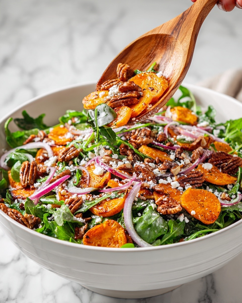 Fuji Apple Salad with Cranberries, Pecans, and Feta Recipe