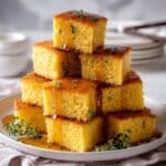 Homemade Cornbread with Maple Butter Topping Recipe
