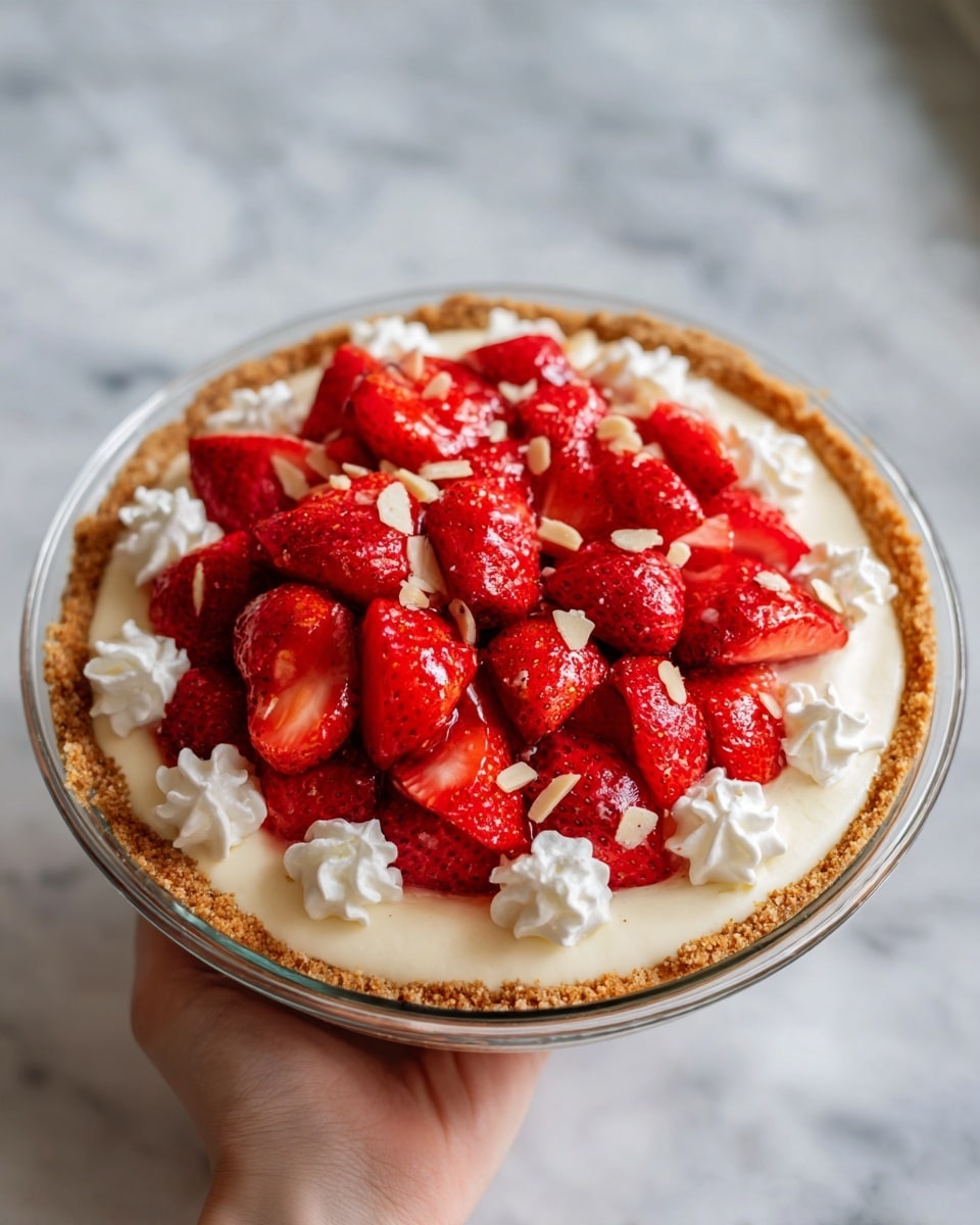 Mile High Strawberry Pie Dessert Recipe