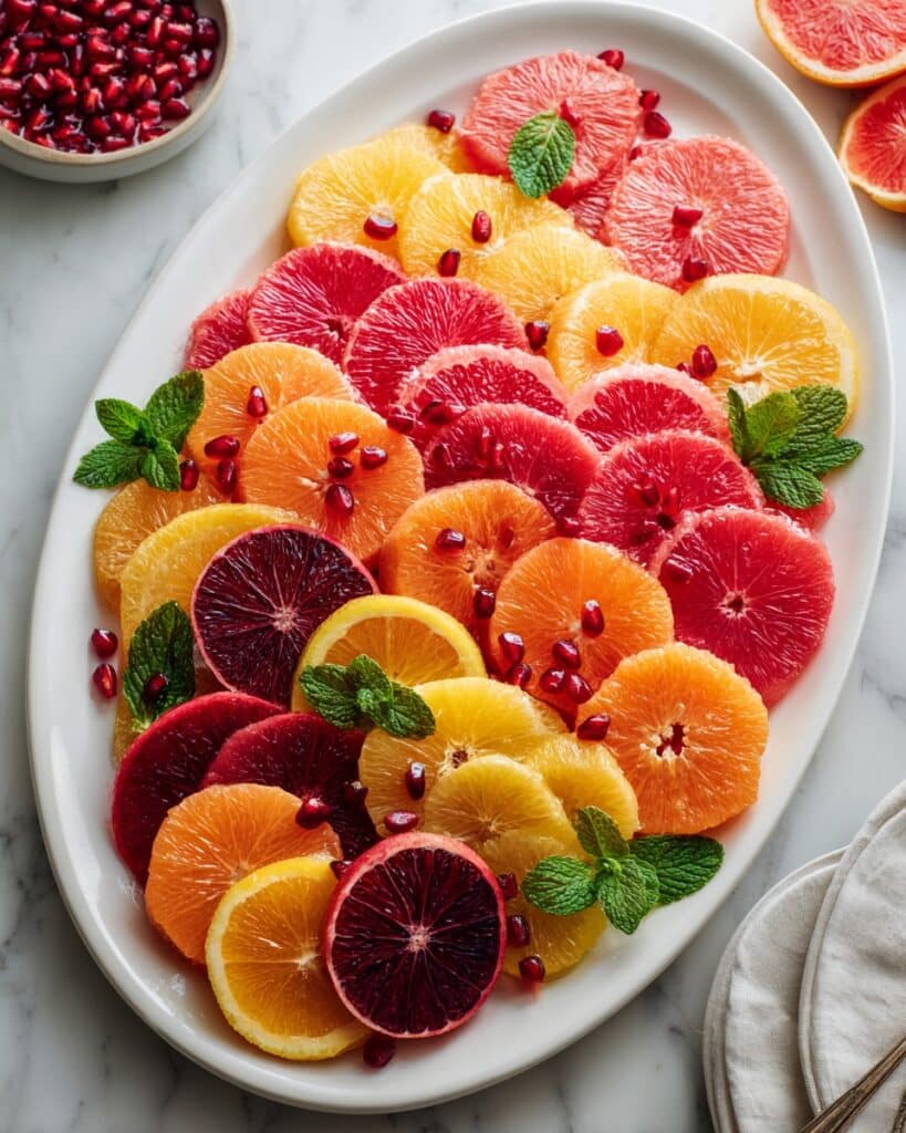 Citrus Salad with Honey-Lime Dressing and Fresh Mint Recipe