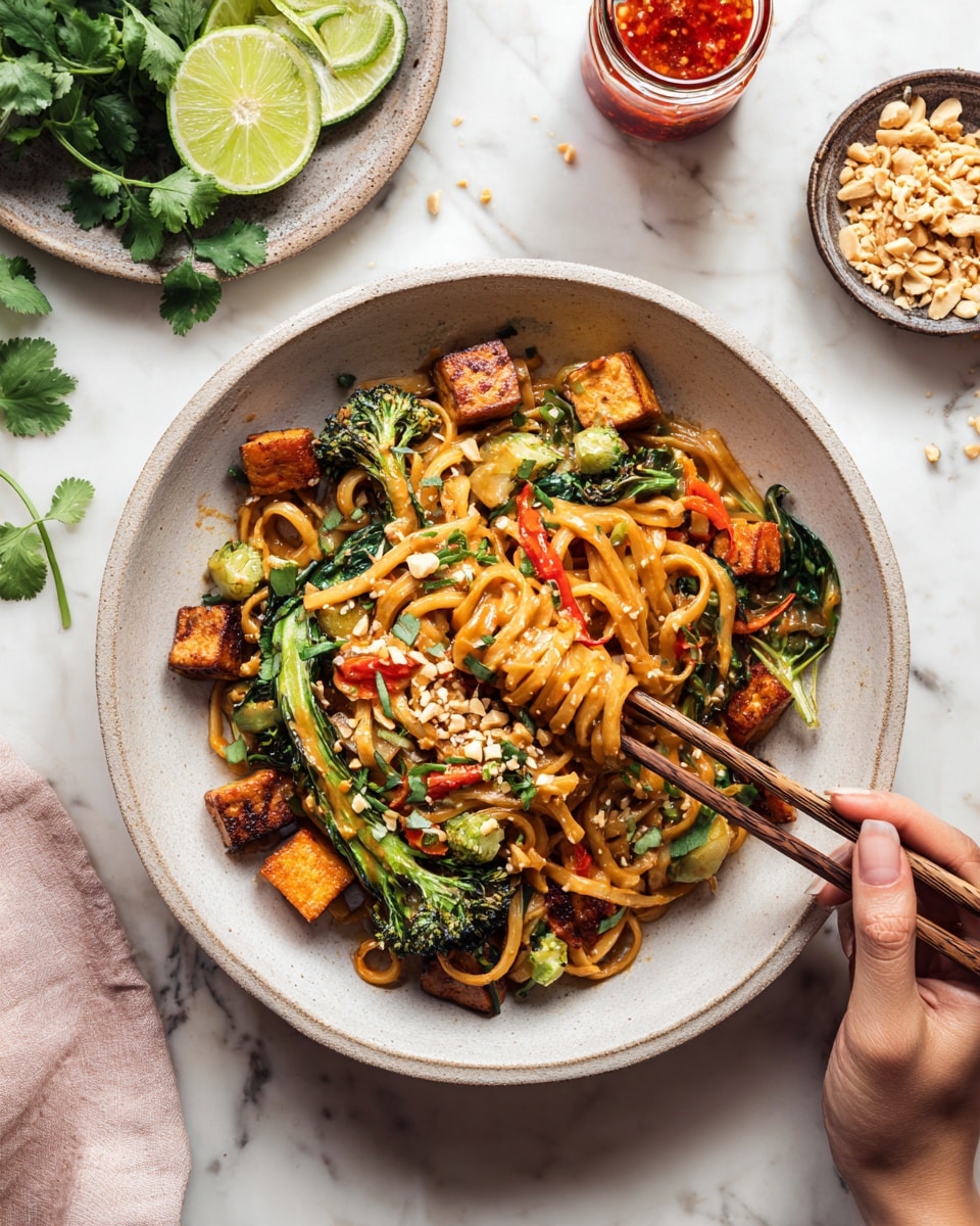 Satay Chicken Noodle Bowl Recipe