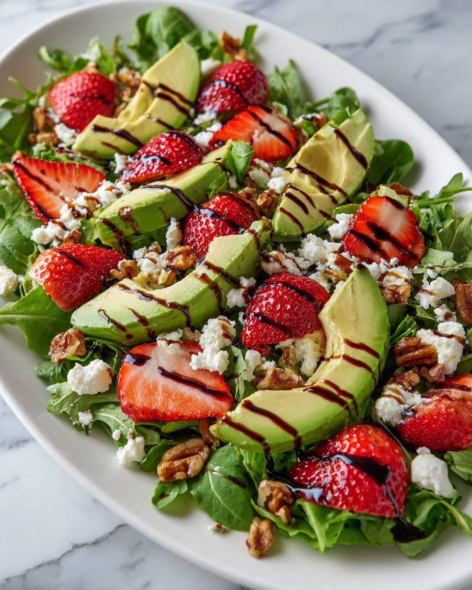 Summer Strawberry Goat Cheese Arugula Salad Recipe