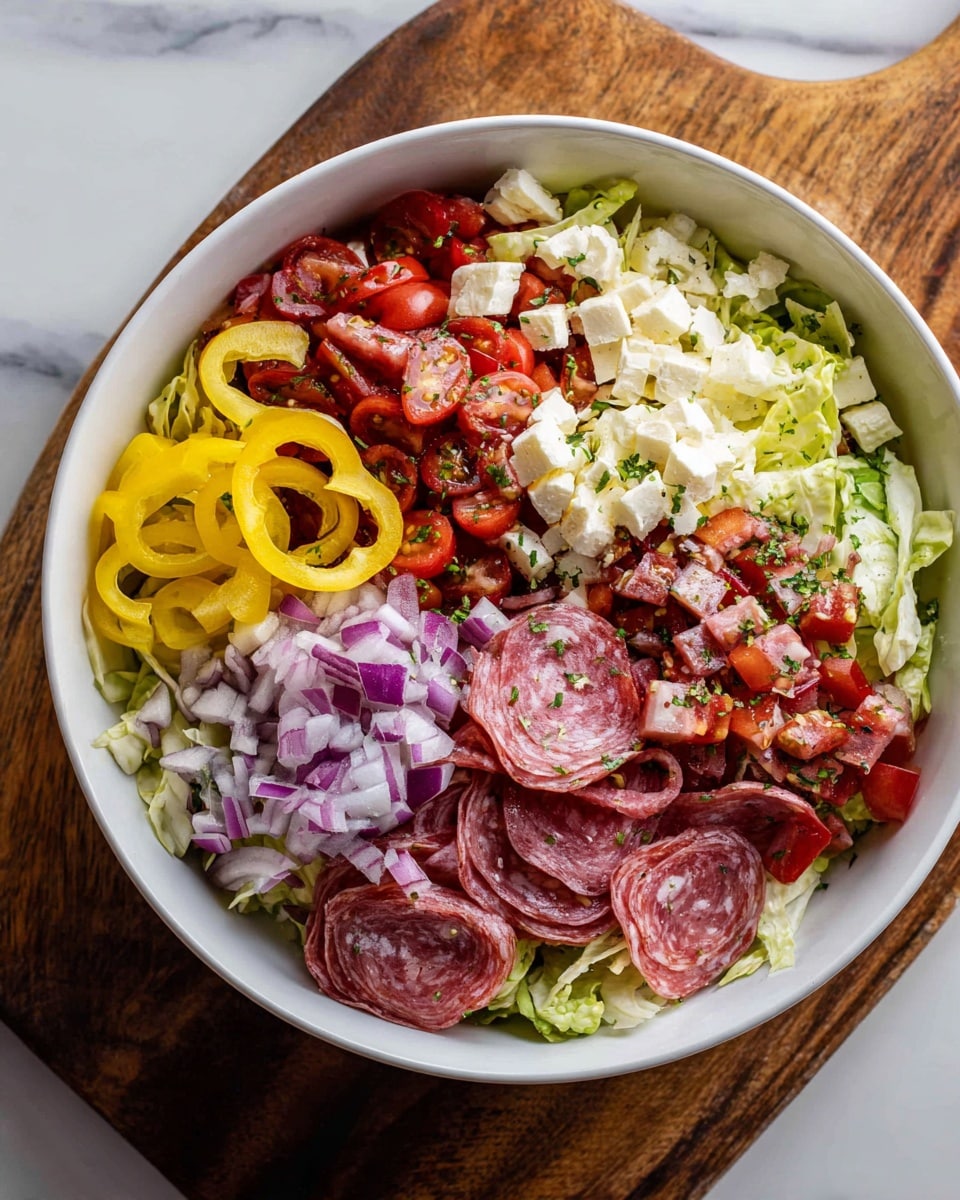 Italian Hoagie Salad Recipe
