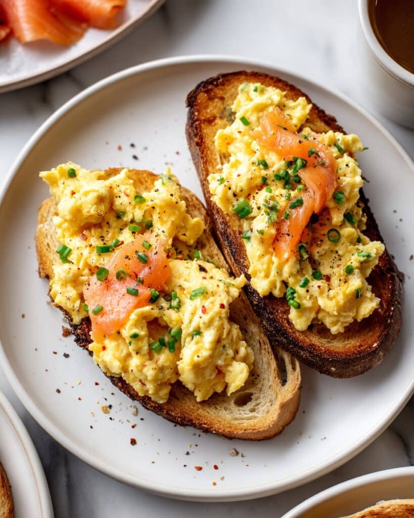 Smoked Salmon Scrambled Eggs Recipe