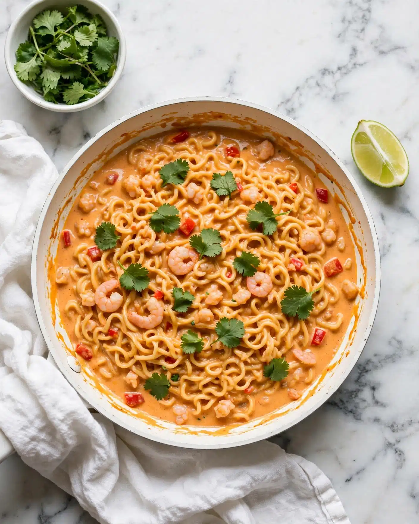Quick Coconut Shrimp Noodles Recipe