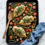 Sheet Pan Parmesan Chicken Breast and Veggies Recipe
